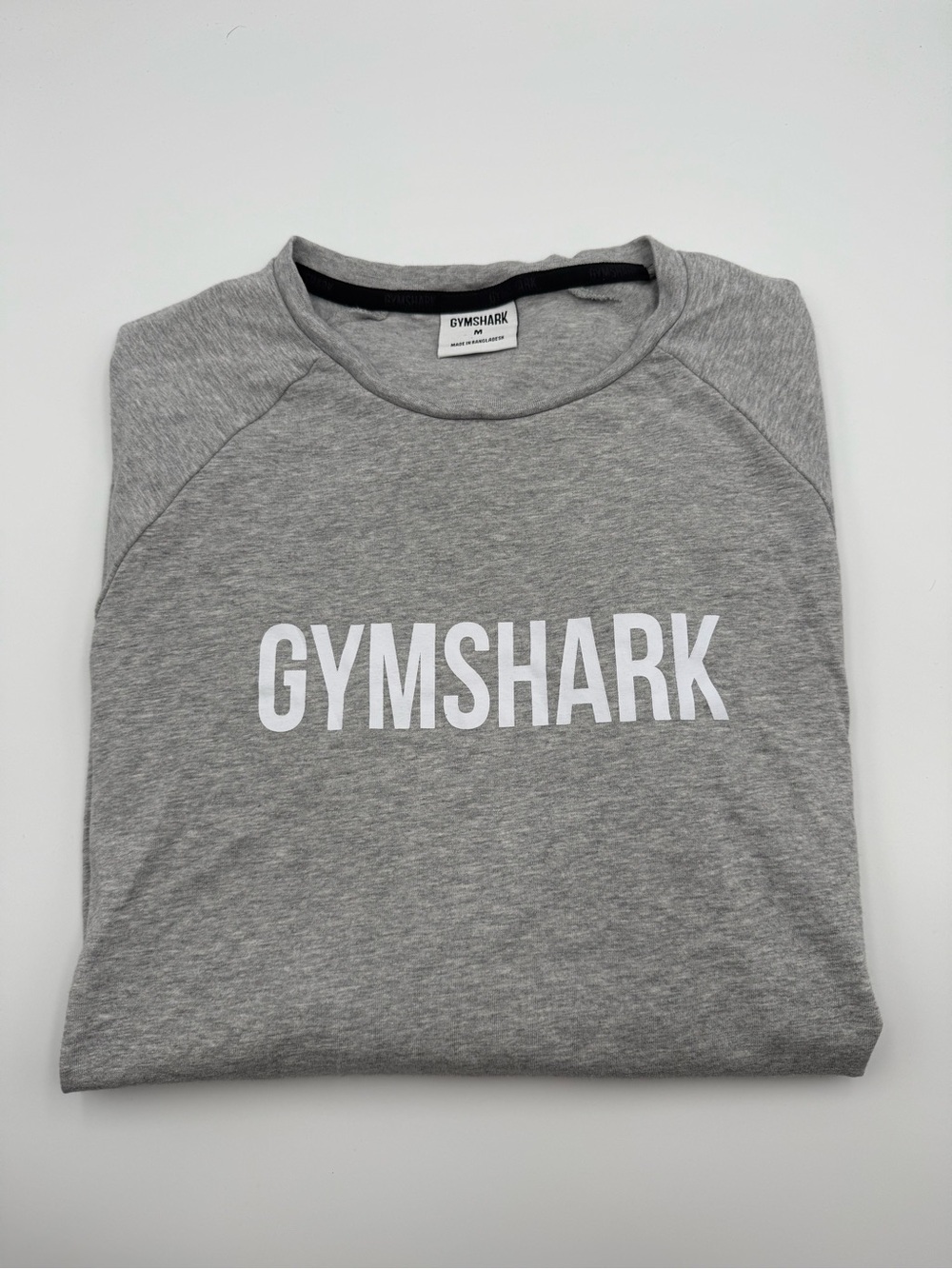 Gymshark Light Grey Logo Pullover Tee